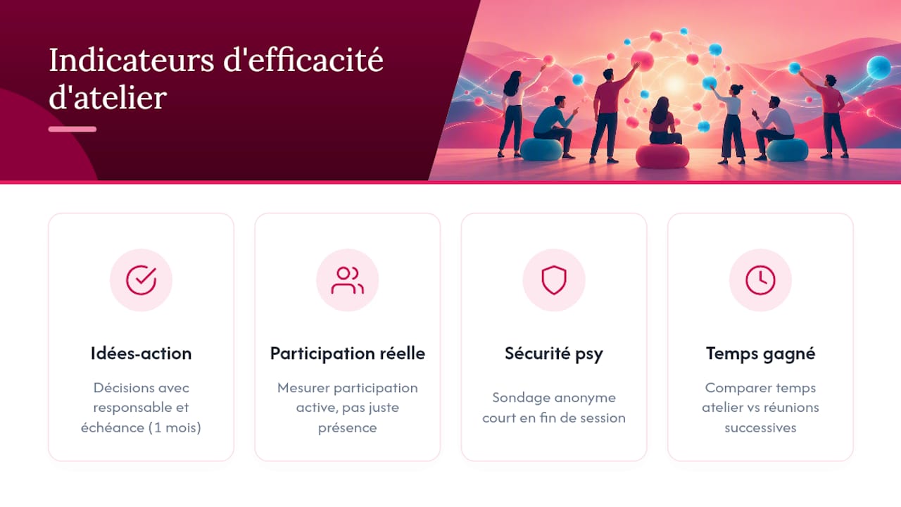 Quatre critères pour mesurer l’efficacité d’un atelier