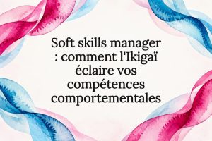 Cadre aquarelle en magenta et cyan pour le titre