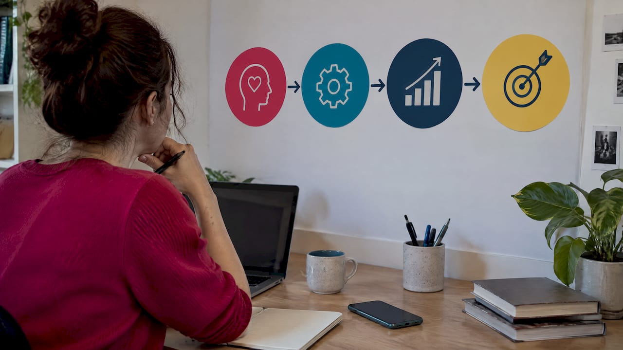 Itinéraire visuel vers un projet professionnel concret
