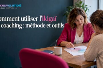Coach et client autour du schéma de l'ikigaï